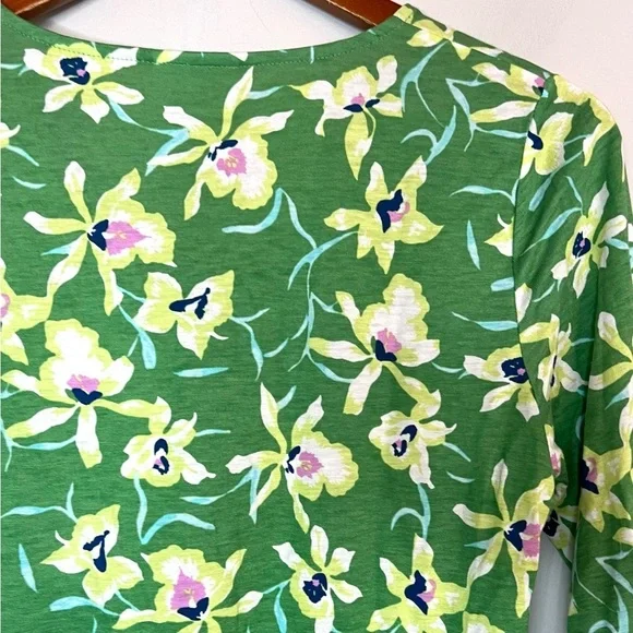 J.Jill Floral Print Tunic Top Blouse Sz XS - Picture 4 of 5